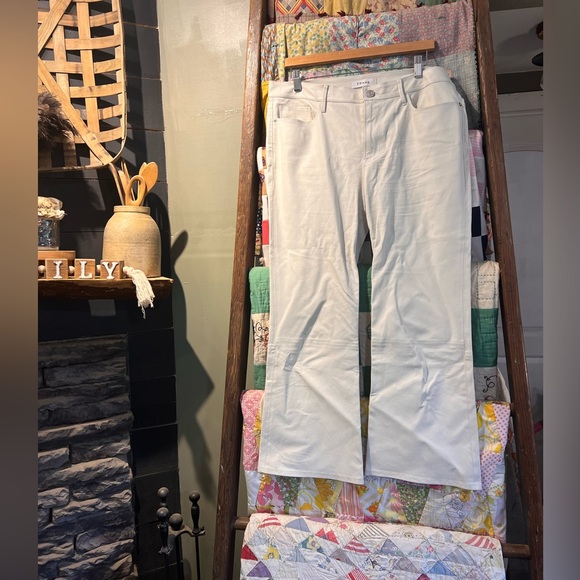 FRAME 100% lamb leather Le crop mini boot pants